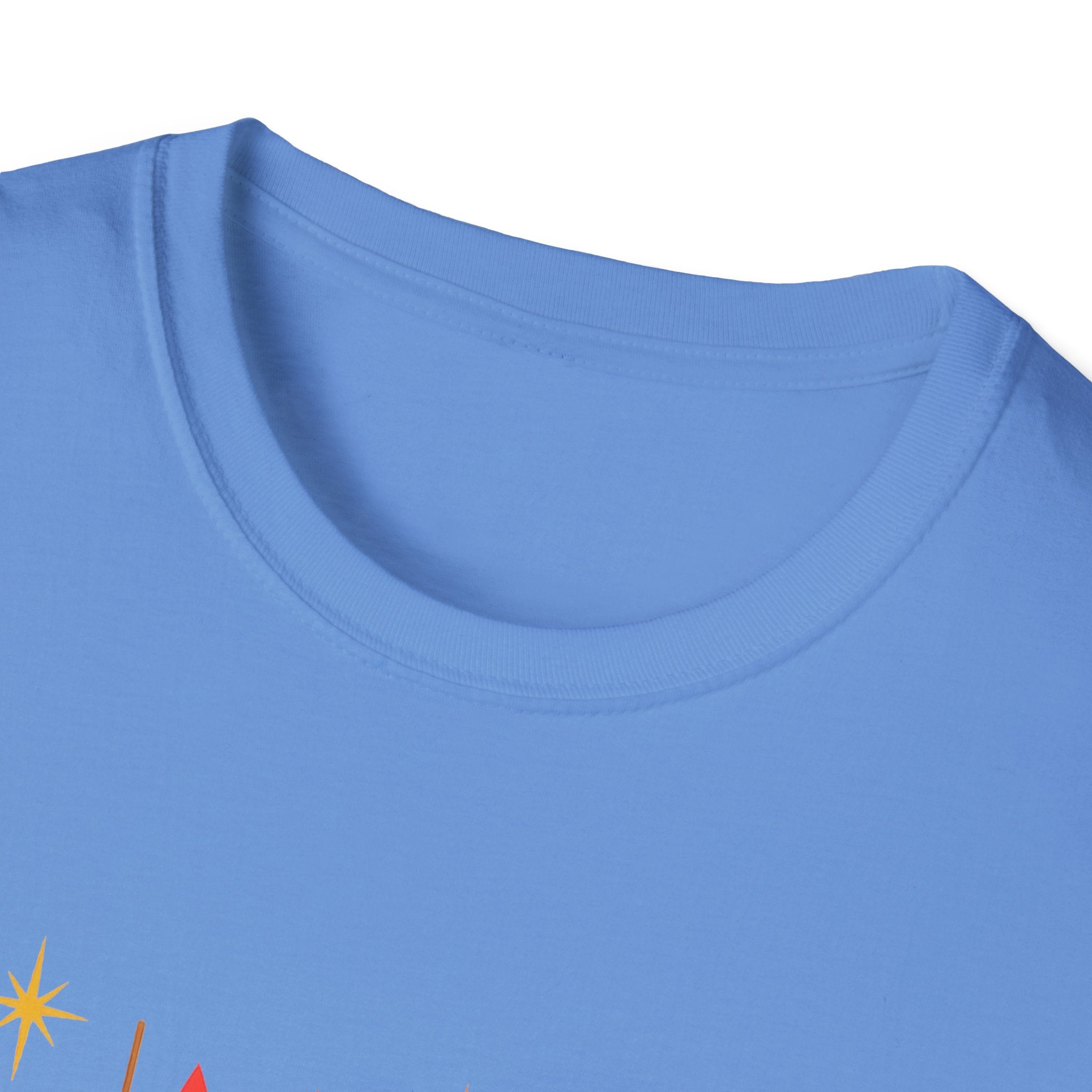 Retro Mid-Century Cats T-Shirt | Colorful Stylized Cat Illustration