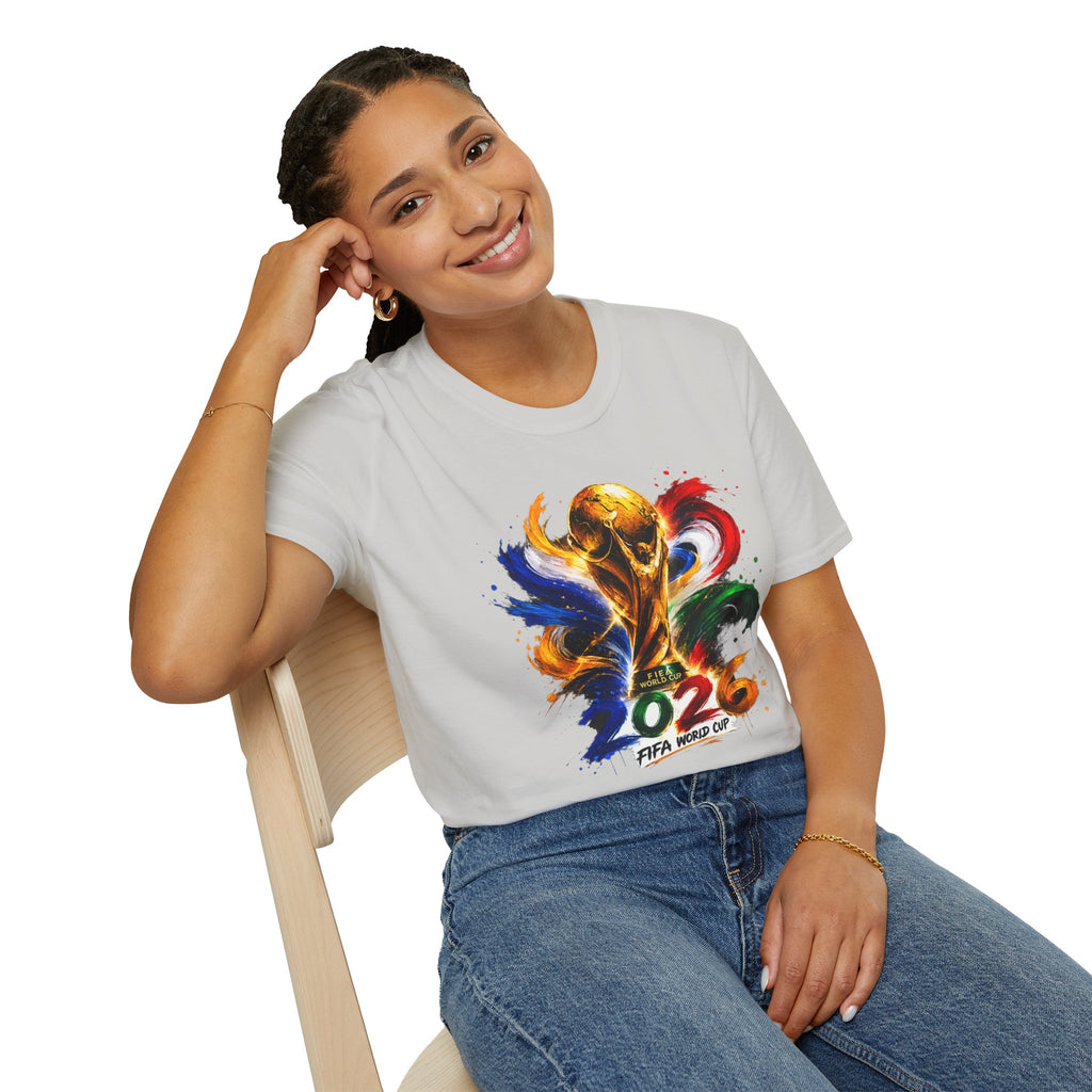 World Cup 2026 T-Shirt — Colorful FIFA Trophy Graphic