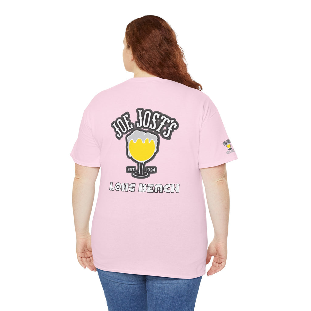 Joe Josts Long Beach California Men's and Woman's Heavy Cotton Tee - Printed 4 Areas