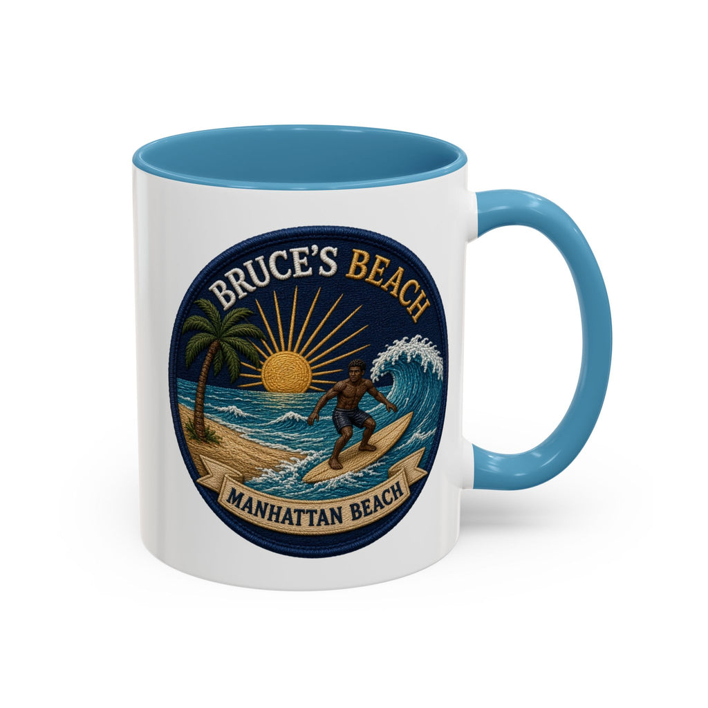 Bruce's Beach Manhattan Beach Surf Mug – Accent Coffee Cup (11/15oz)