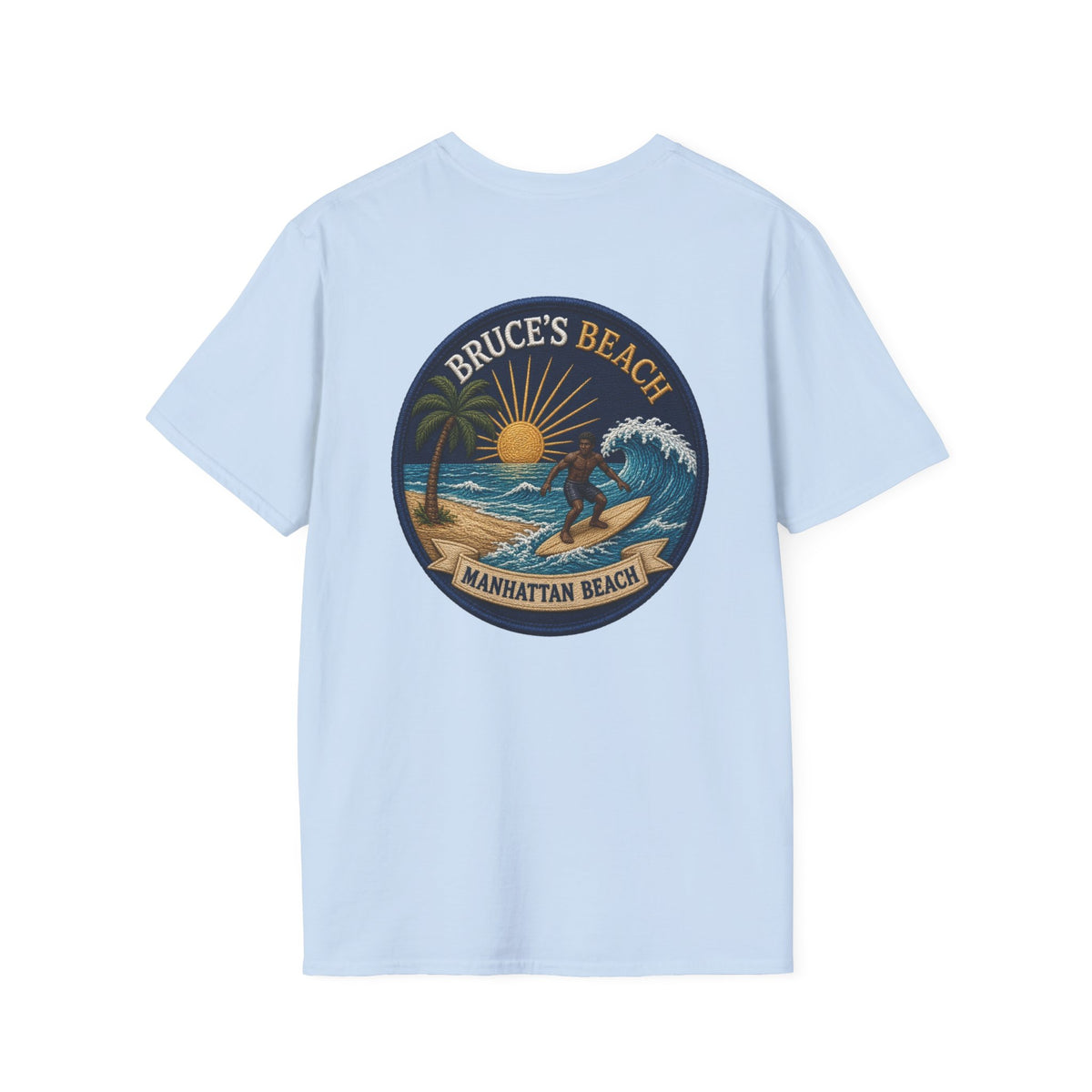 Bruce's Beach Manhattan Beach Surf Patch T-Shirt