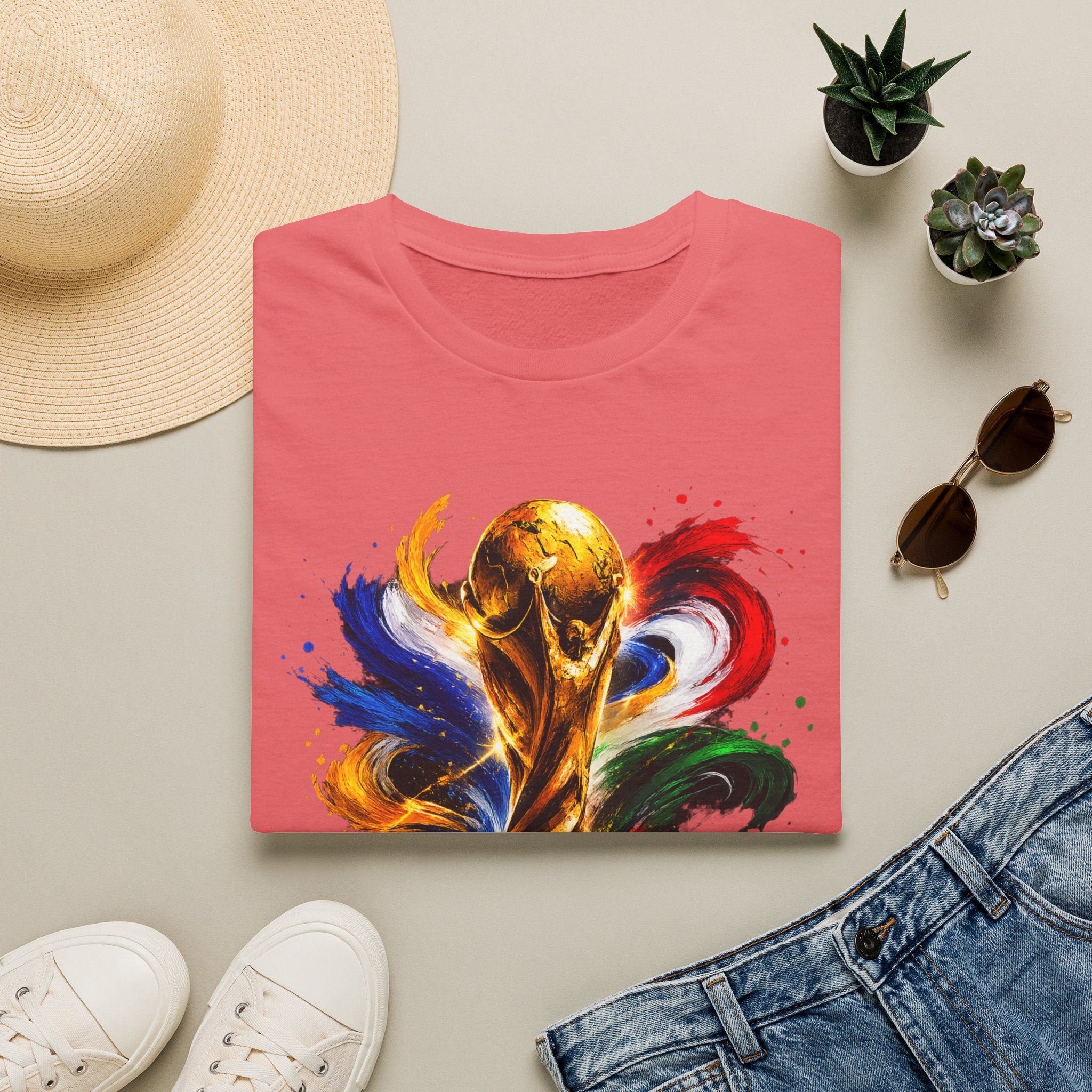 World Cup 2026 T-Shirt — Colorful FIFA Trophy Graphic