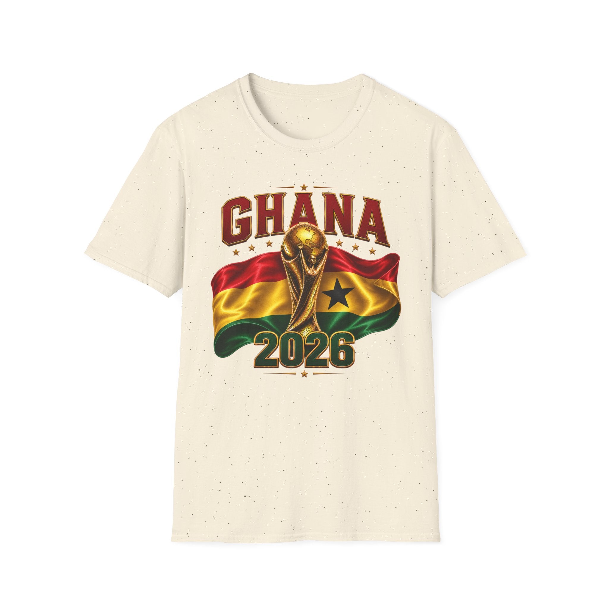 Ghana 2026 World Cup T-Shirt — Flag & Trophy Football Fan Tee