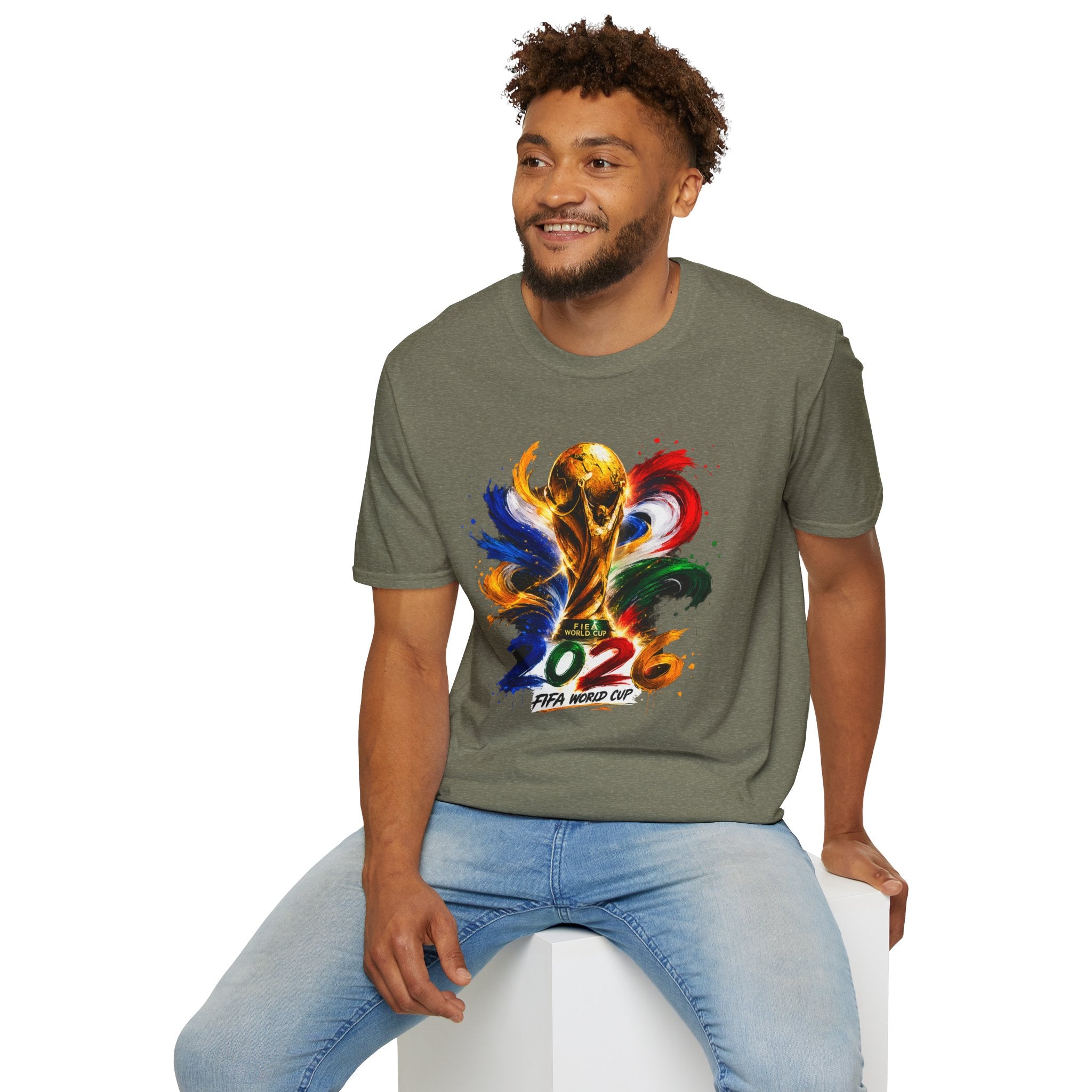 World Cup 2026 T-Shirt — Colorful FIFA Trophy Graphic