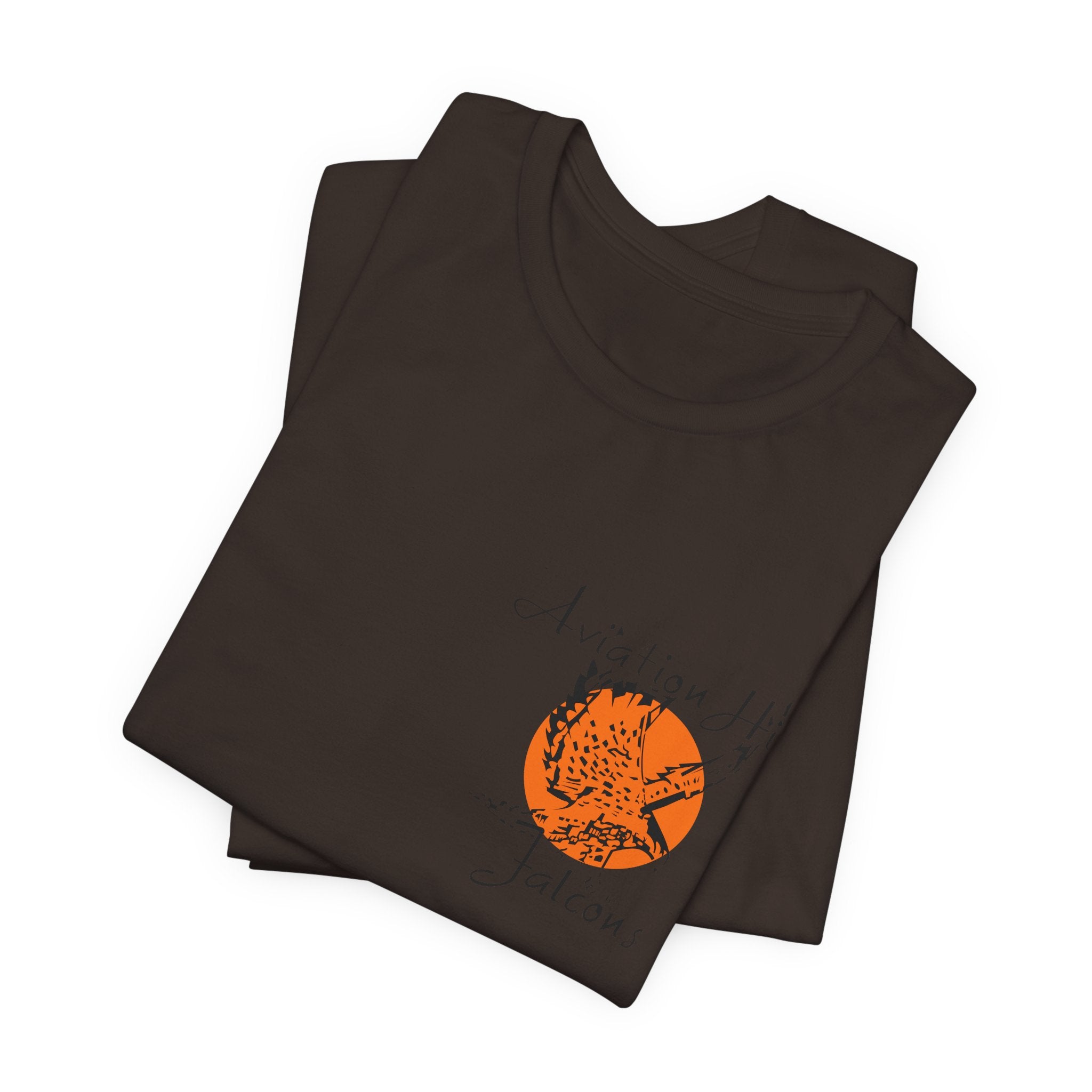 Aviation High School Signage Logo - Many Colors - Unisex Jersey Short Sleeve Tee