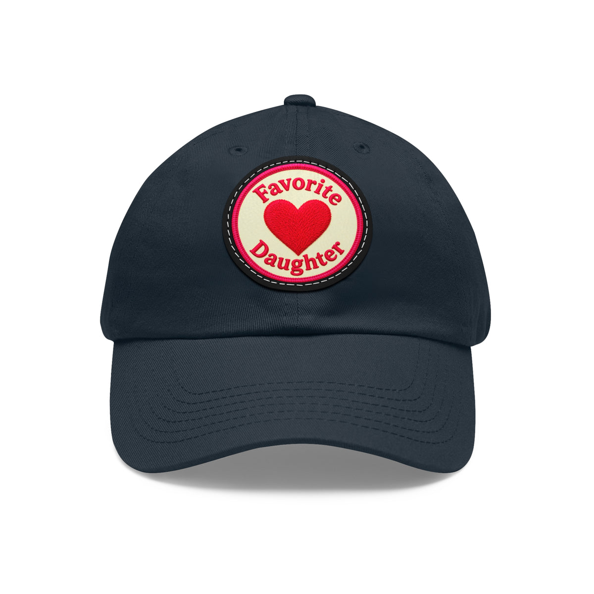 Mom and Daughter Hat — "Favorite Daughter" Leather Patch Cap