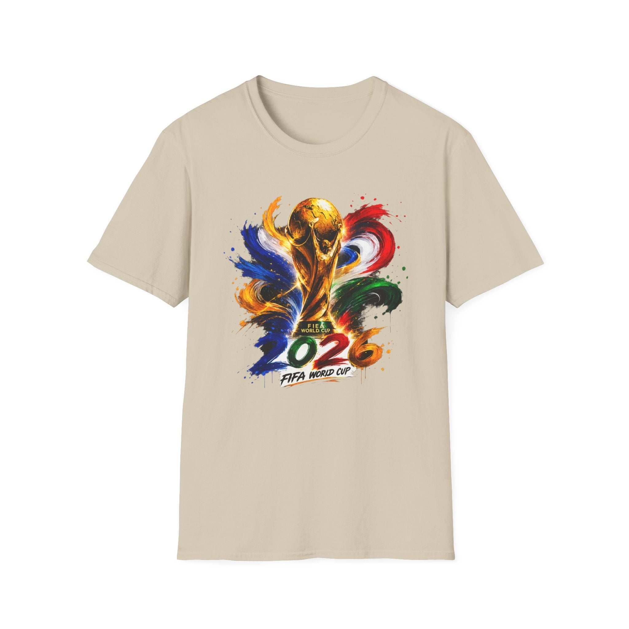 World Cup 2026 T-Shirt — Colorful FIFA Trophy Graphic