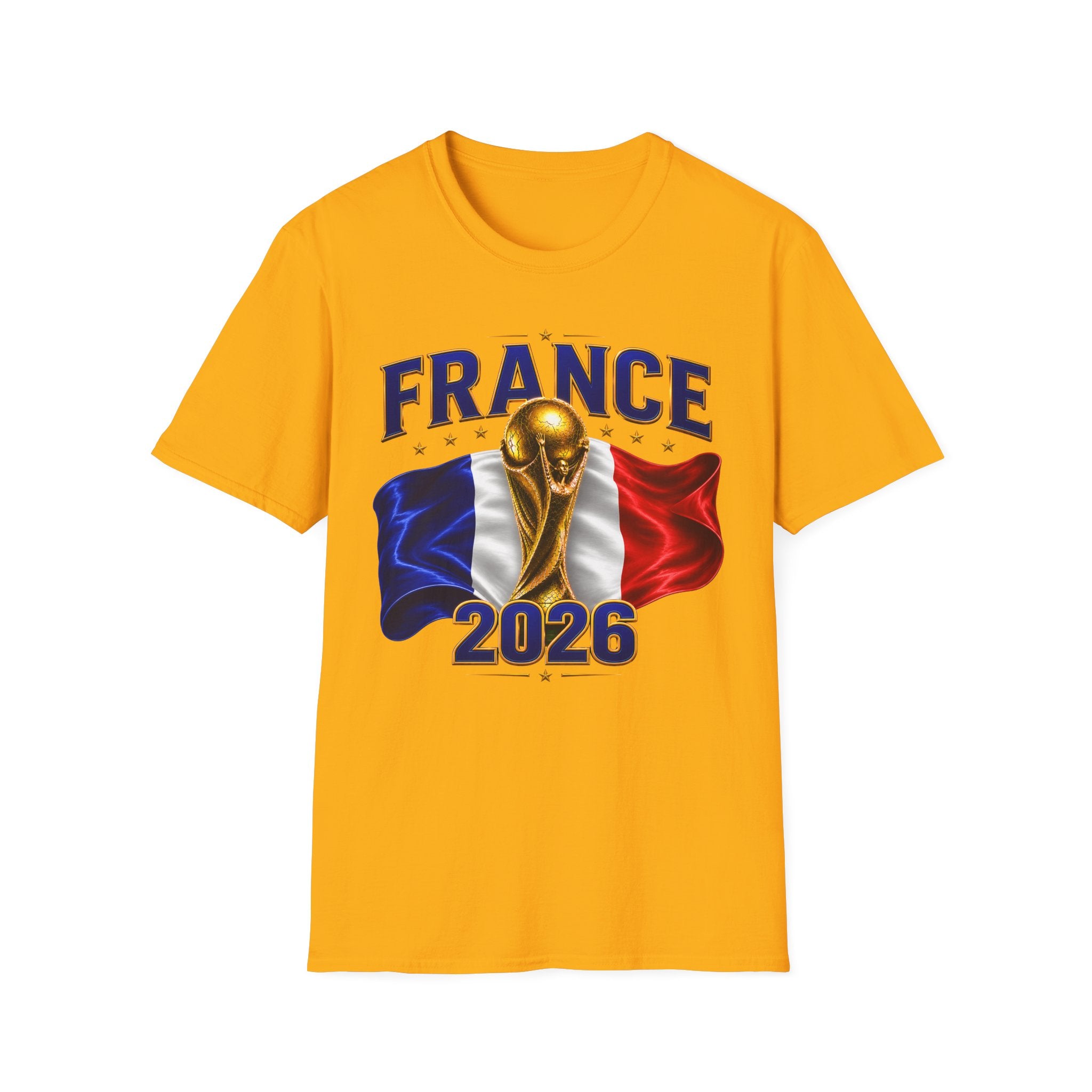 France World Cup 2026 T-Shirt — French Flag & Trophy Soccer Tee