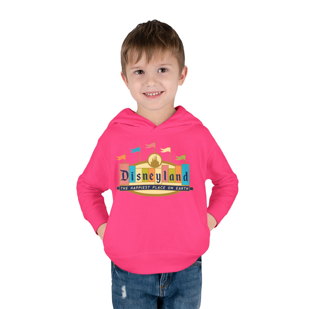 Disneyland way Back Machine Retro Logo Toddler Hoodie | Kids Pullover
