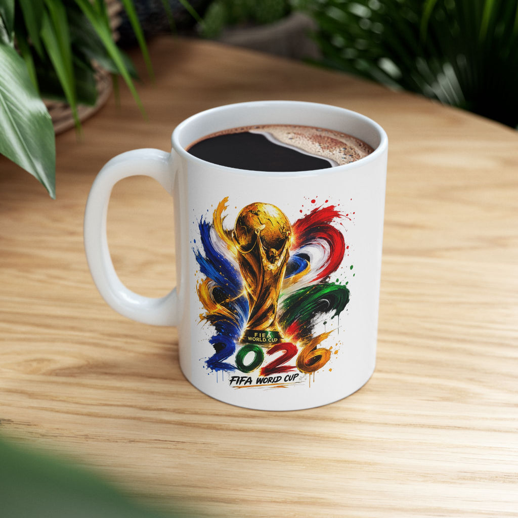 World Cup FIFA 2026 Ceramic Mug — Colorful 11oz & 15oz Coffee Cup