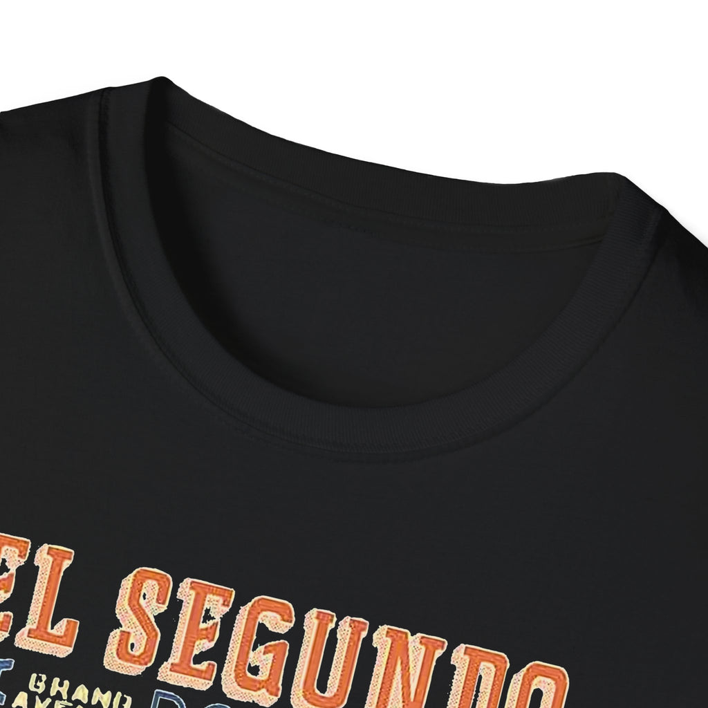 El Segundo Typography T-Shirt | Beach Town Landmarks Word Art
