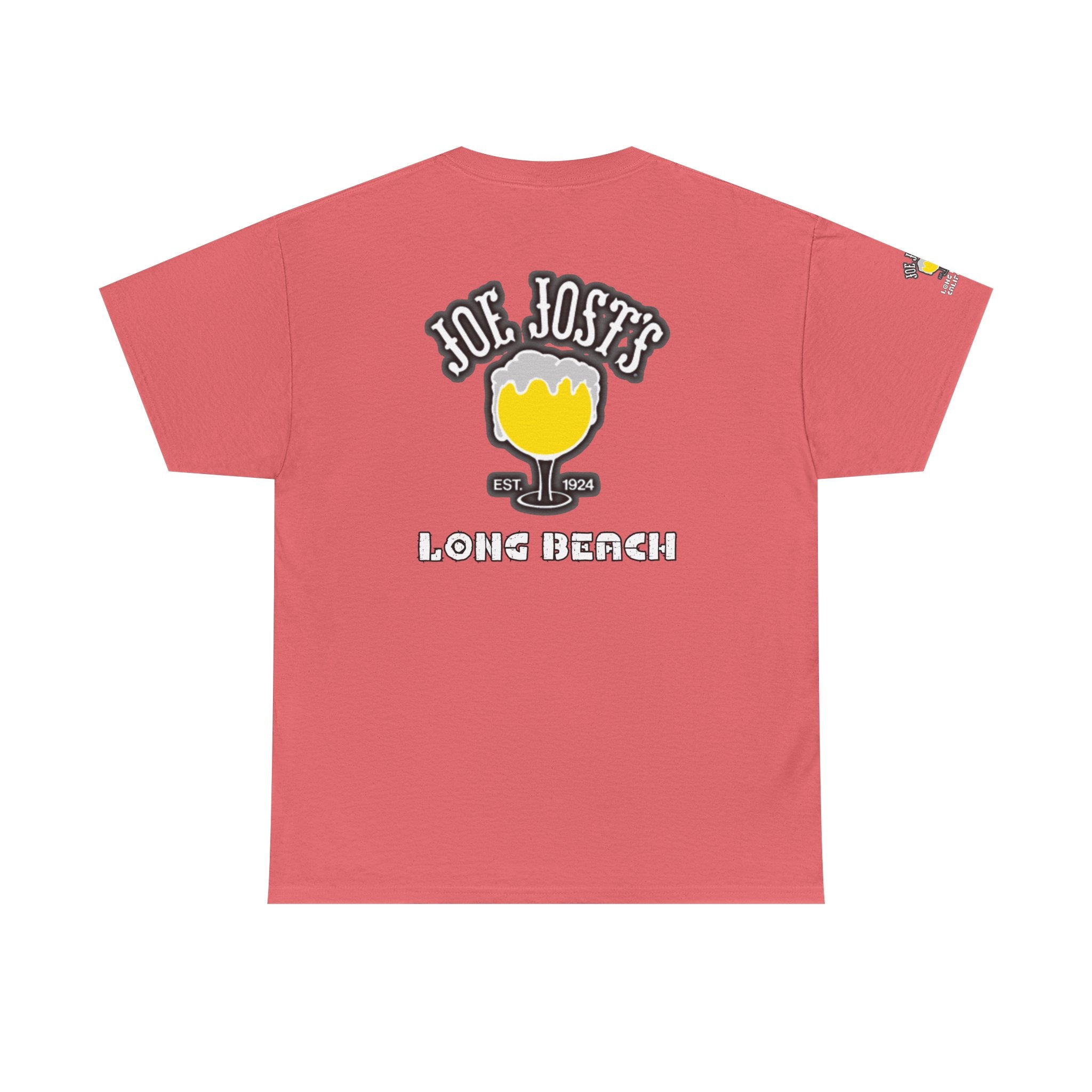 Joe Josts Long Beach California Men's and Woman's Heavy Cotton Tee - Printed 4 Areas