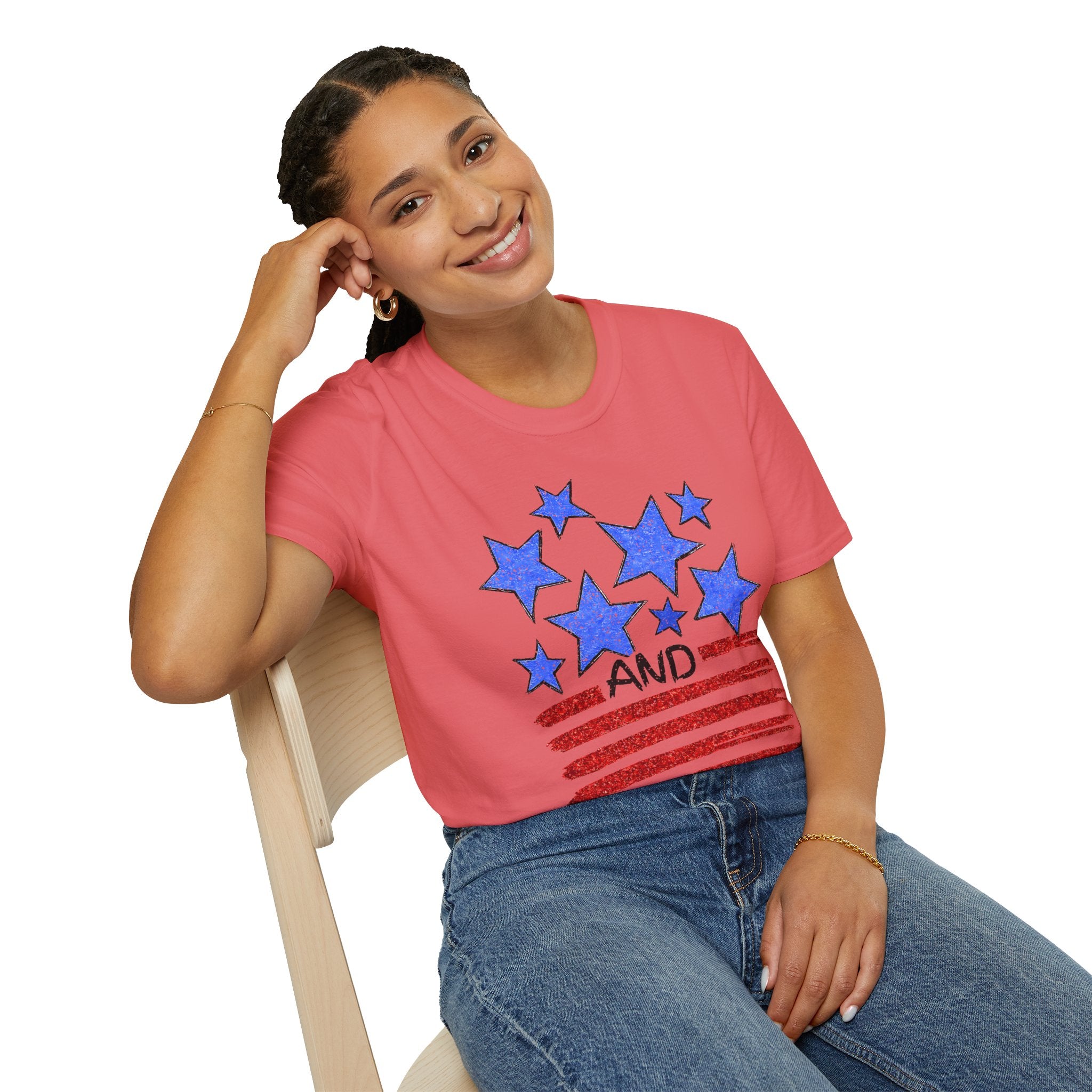 Stars and Stripes T-Shirt — Flag Graphic Patriotic Tee
