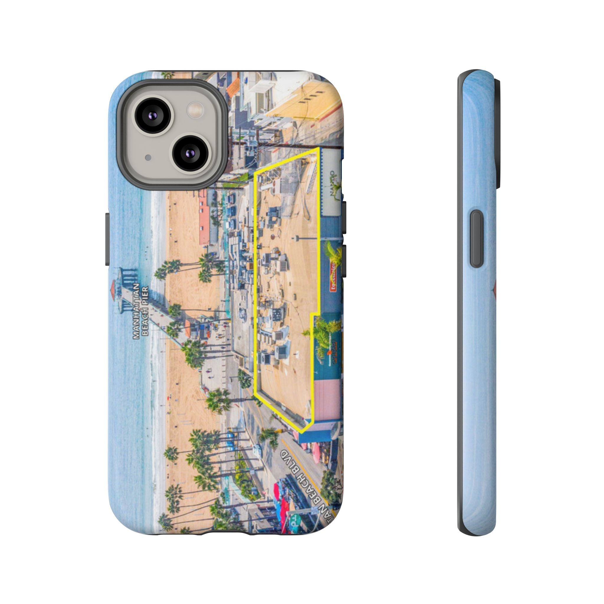 Phone Cases, Manhattan Beach California iPhone Samsung Google Tough Cases, Beach Lovers Gifts, Coastal Accessories, Ocean Phone Covers,