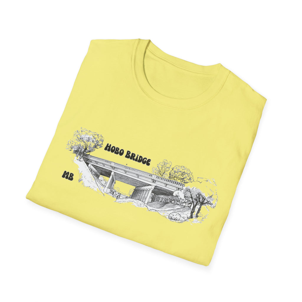 Hobo Bridge Manhattan Beach California Sketch T-Shirt | Hand-Drawn Bridge Illustration IYKYK