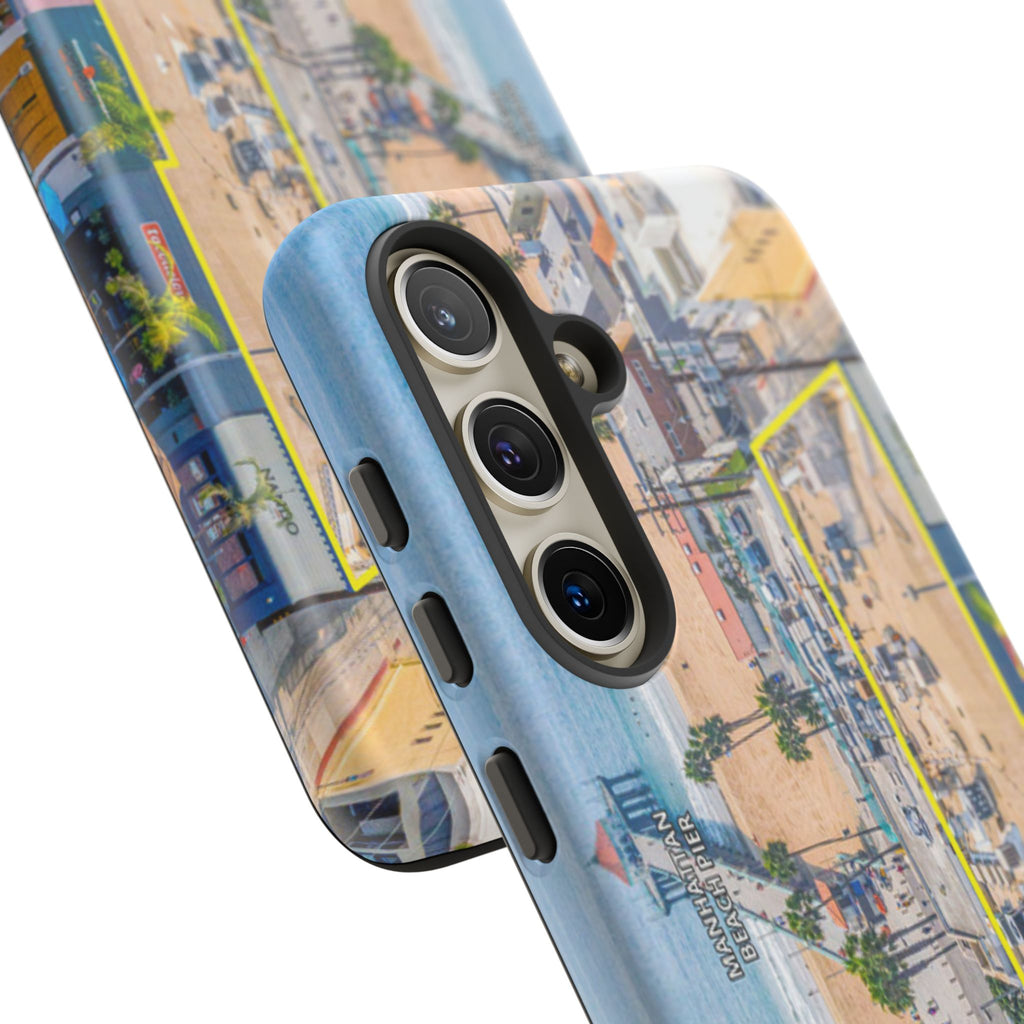 Phone Cases, Manhattan Beach California iPhone Samsung Google Tough Cases, Beach Lovers Gifts, Coastal Accessories, Ocean Phone Covers,