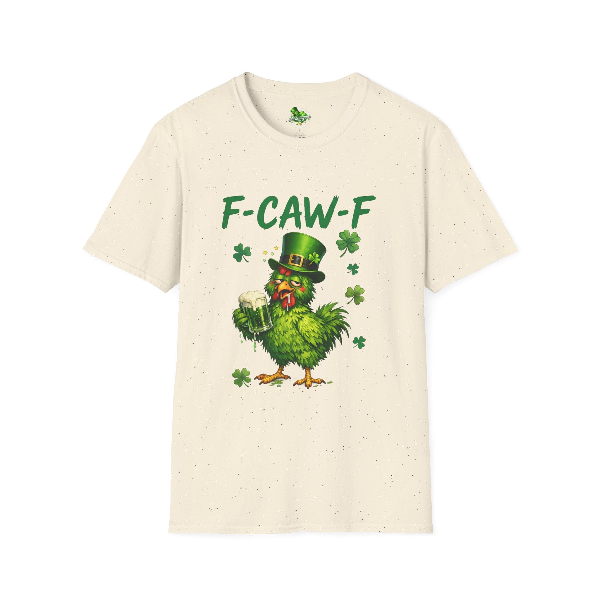 F-CAW-F Leprechaun Chicken T-Shirt | St. Patrick's Day Shamrock Tee