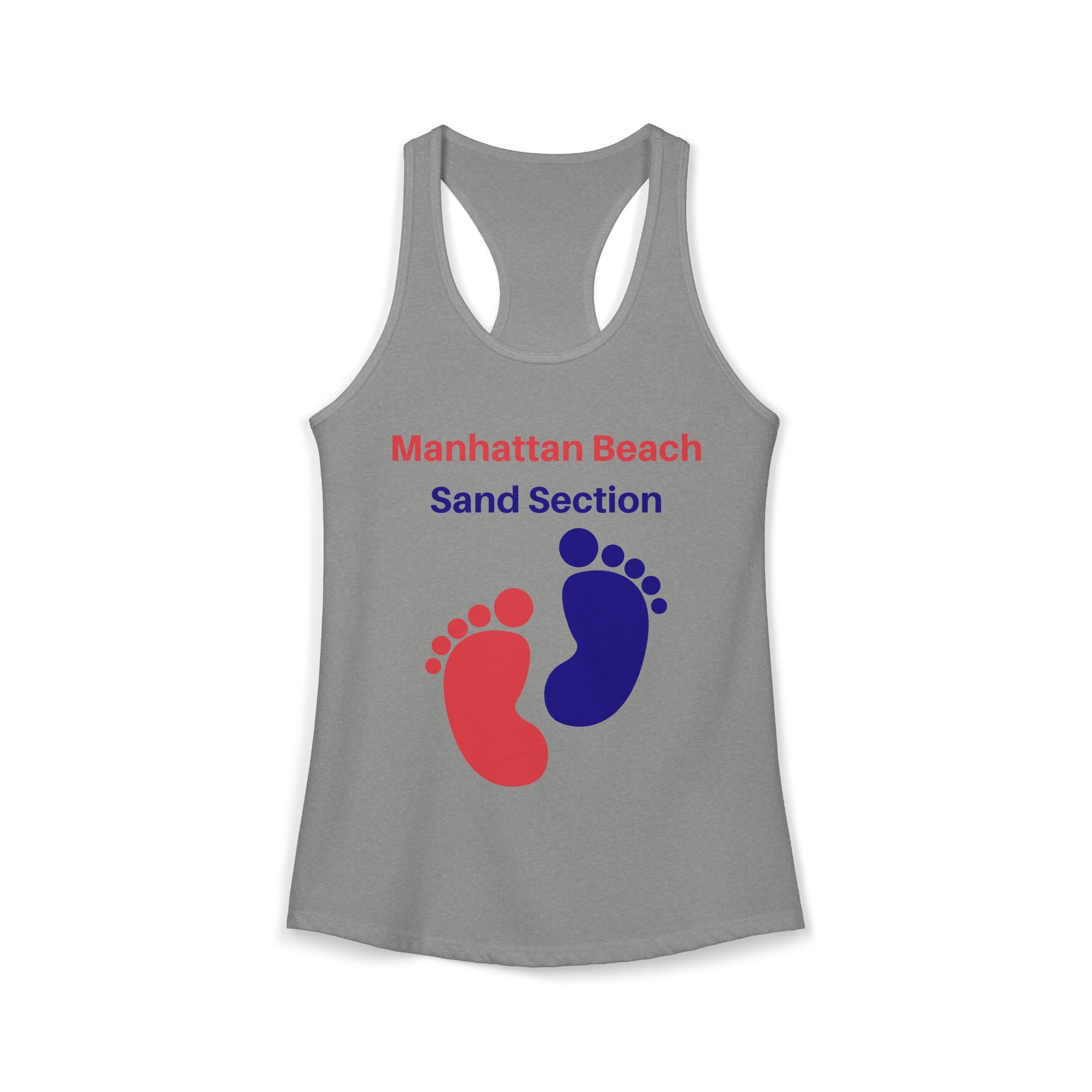 Manhattan Beach Sand Section - Women's Ideal Racerback Tank