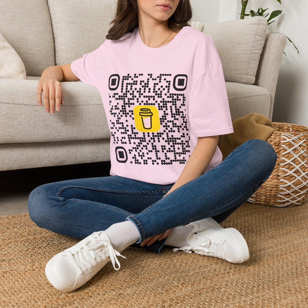 QR Code Coffee Tee — Scan-to-Order Coffee Shop T-Shirt