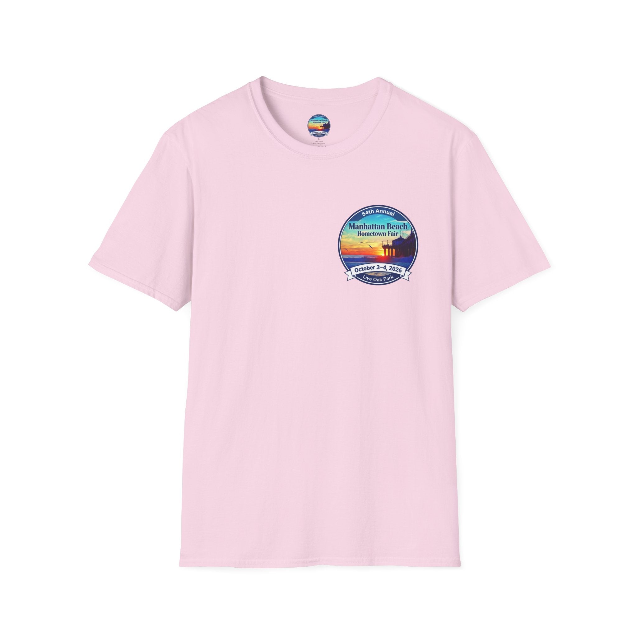 Manhattan Beach Hometown Fair T-Shirt — 54th Annual Sunset Surf Logo (Oct 3-4, 2026)
