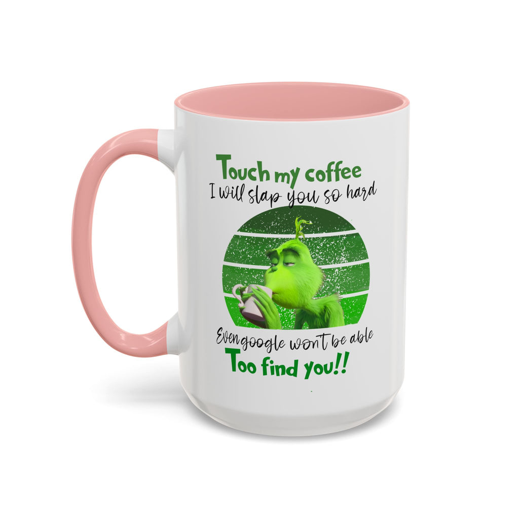 Grinch holding coffee Mug | Accent Coffee Mug 11oz 15oz