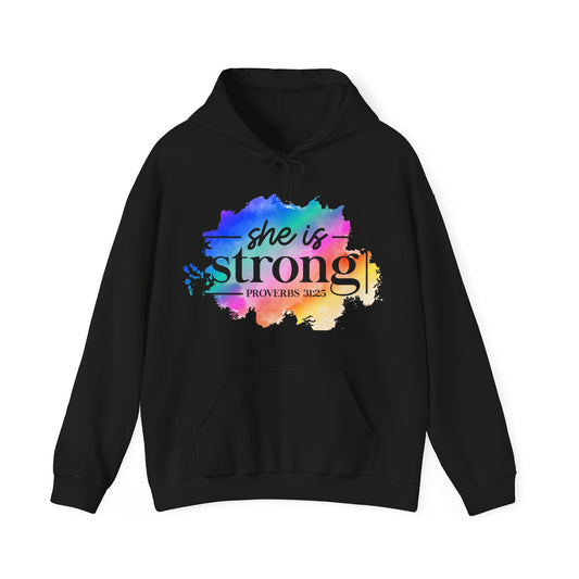 She Is Strong - Unisex Heavy Blend Hooded Sweatshirt