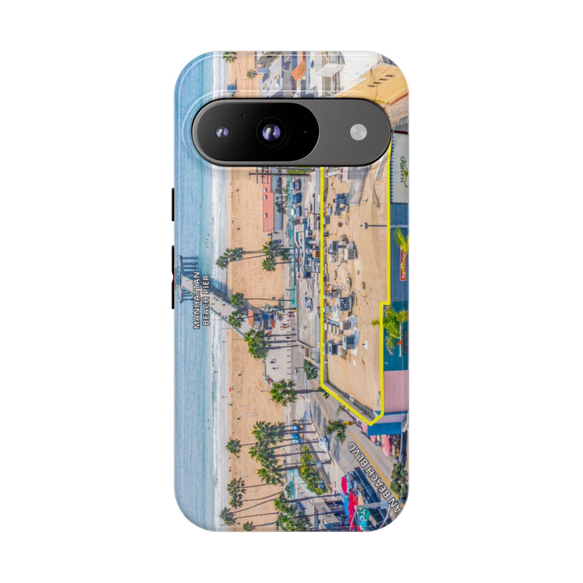 Phone Cases, Manhattan Beach California iPhone Samsung Google Tough Cases, Beach Lovers Gifts, Coastal Accessories, Ocean Phone Covers,