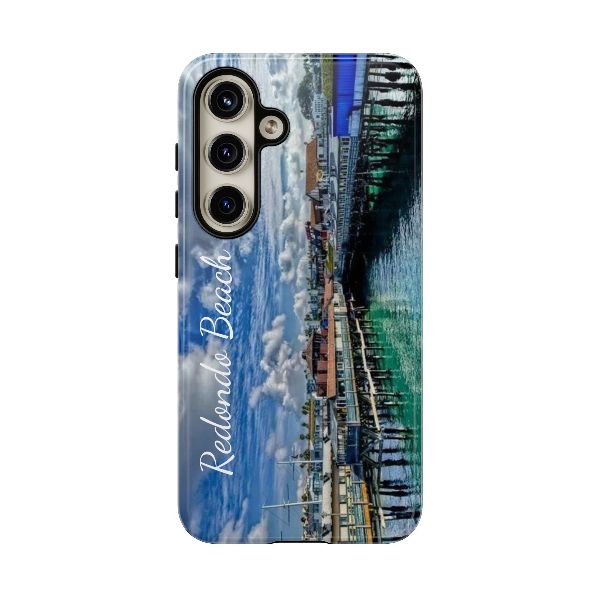 Phone Cases, Redondo Beach California King Harbor Design, Protective Covers, iPhone Accessories, Samsung Accessories, Gift for Travelers