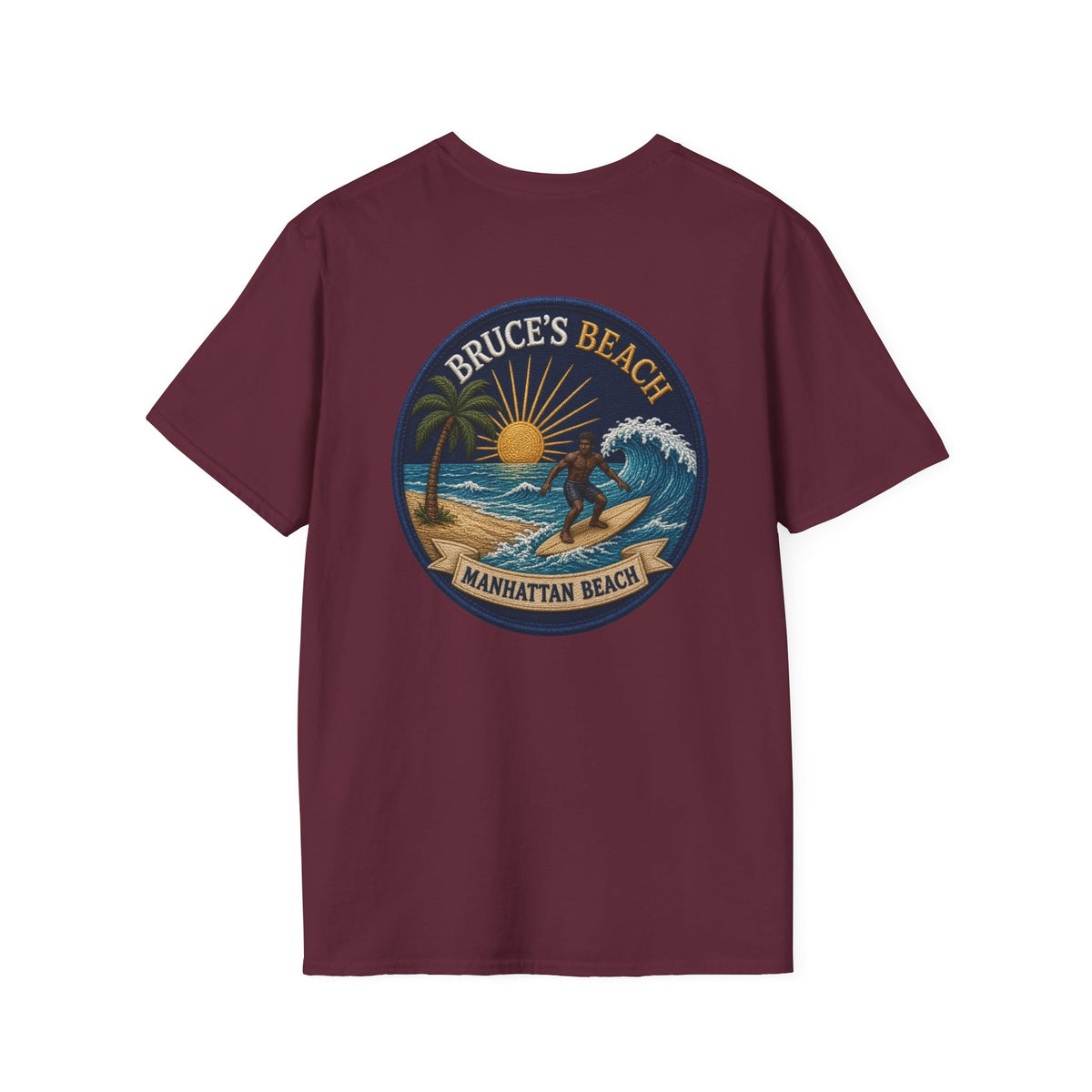 Bruce's Beach Manhattan Beach Surf Patch T-Shirt