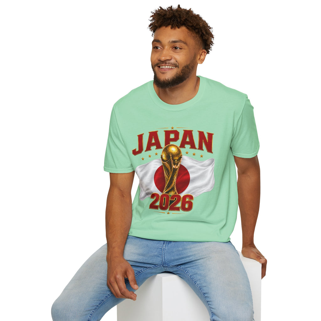 Japan 2026 World Cup T-Shirt — Golden Trophy Soccer Fan Tee