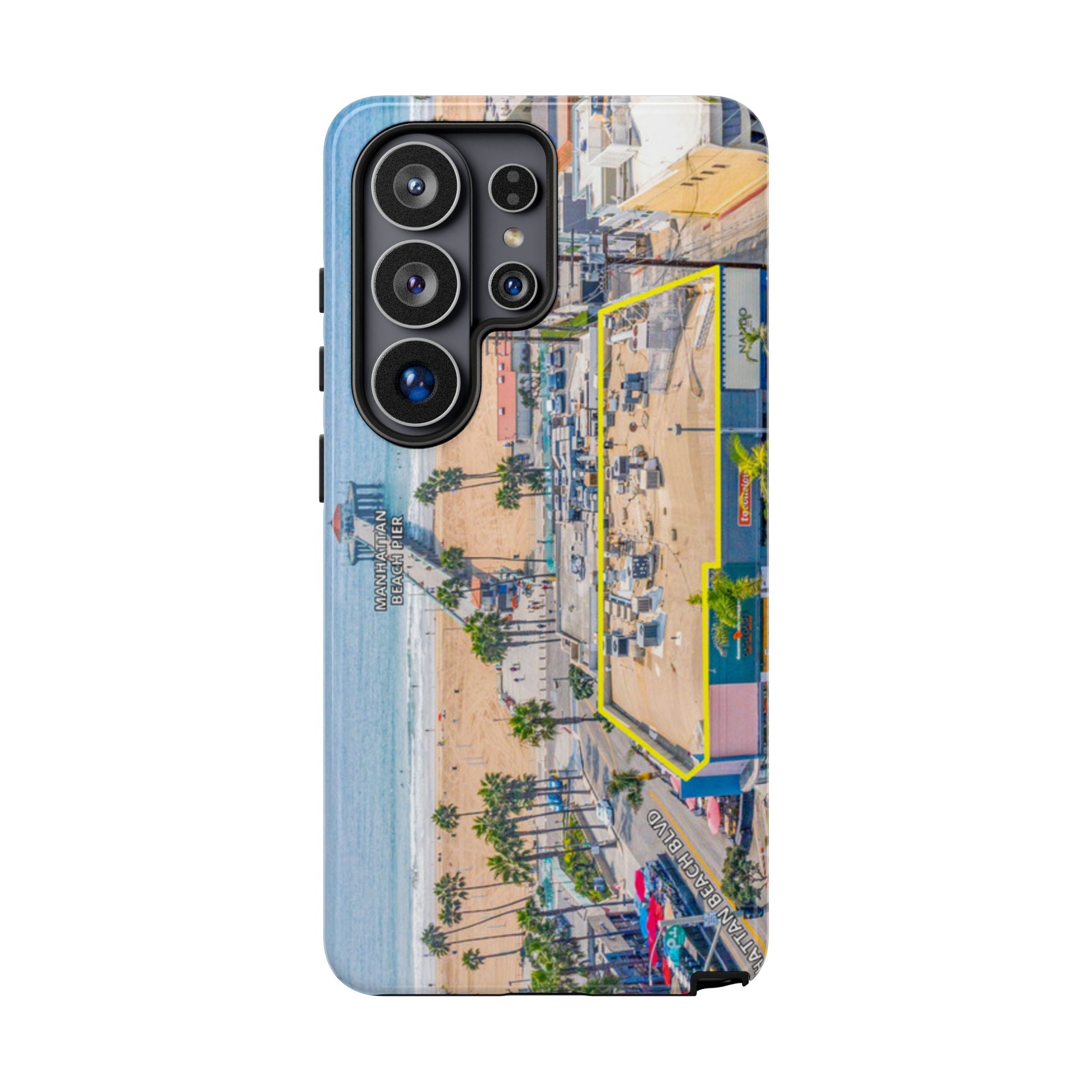 Phone Cases, Manhattan Beach California iPhone Samsung Google Tough Cases, Beach Lovers Gifts, Coastal Accessories, Ocean Phone Covers,
