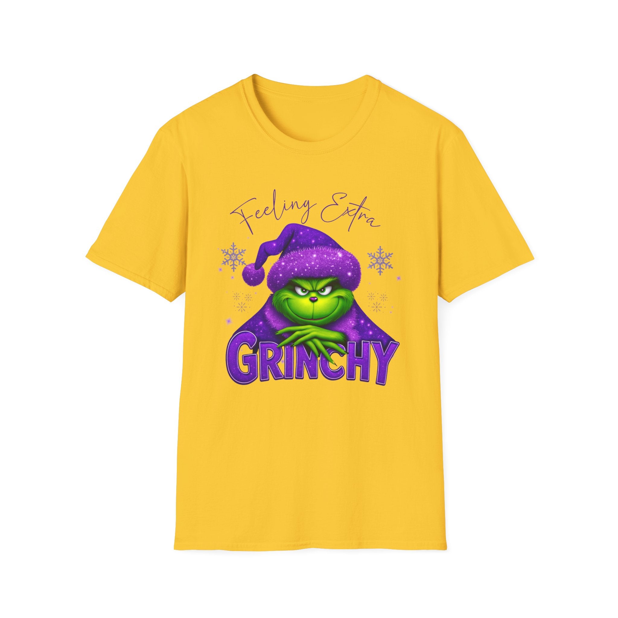 Feeling Extra Grinchy T-Shirt | Grinch Face Holiday Tee