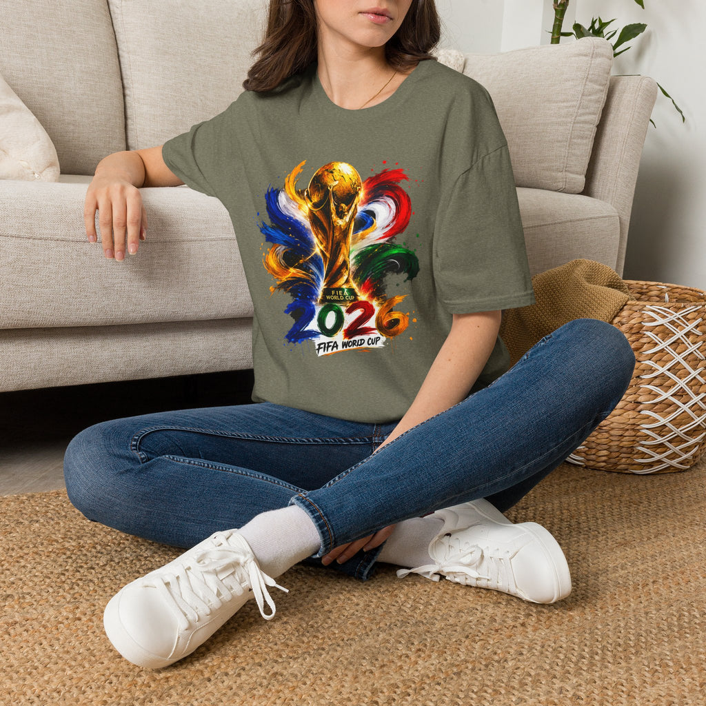 World Cup 2026 T-Shirt — Colorful FIFA Trophy Graphic