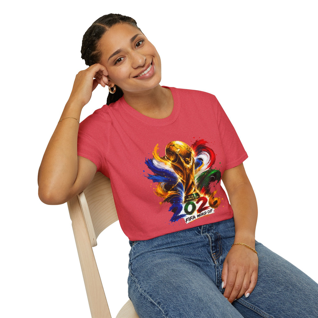 World Cup 2026 T-Shirt — Colorful FIFA Trophy Graphic