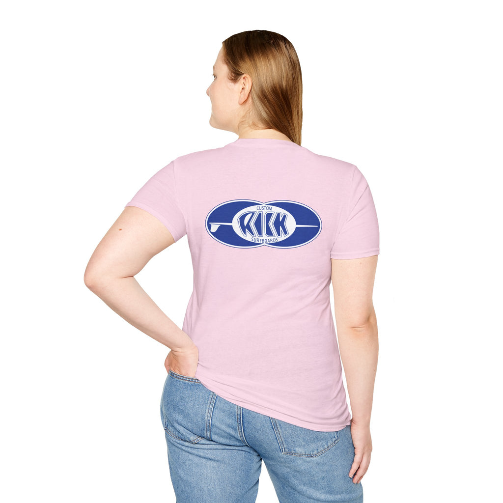 Rick Surfboards Unisex Softstyle T-Shirt Old School Hermosa Beach