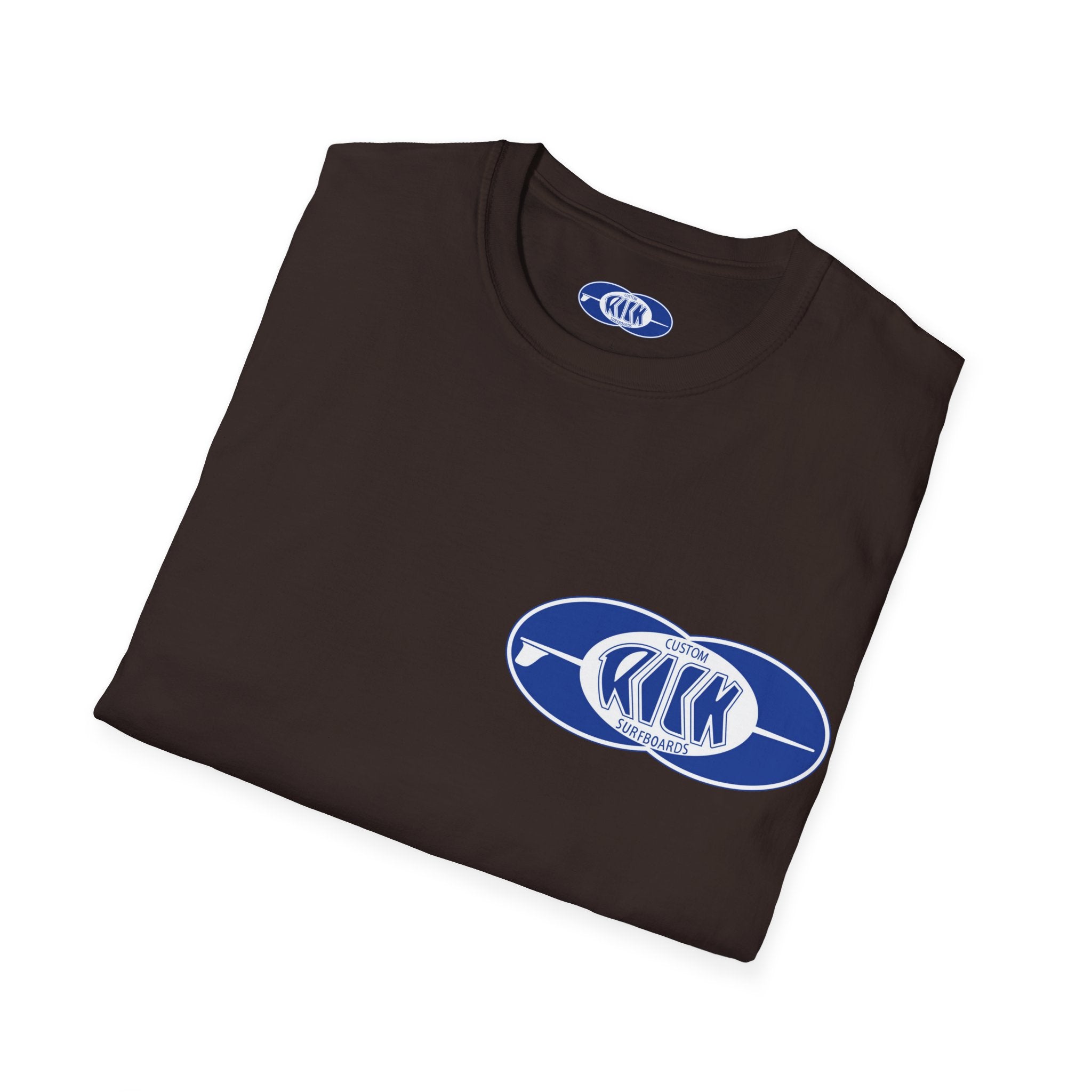 Rick Surfboards Graphic T-Shirt — Printed Front & Back (Multiple Colors)