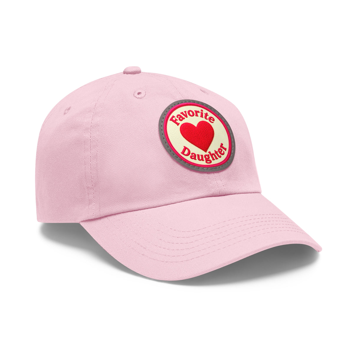 Mom and Daughter Hat — "Favorite Daughter" Leather Patch Cap