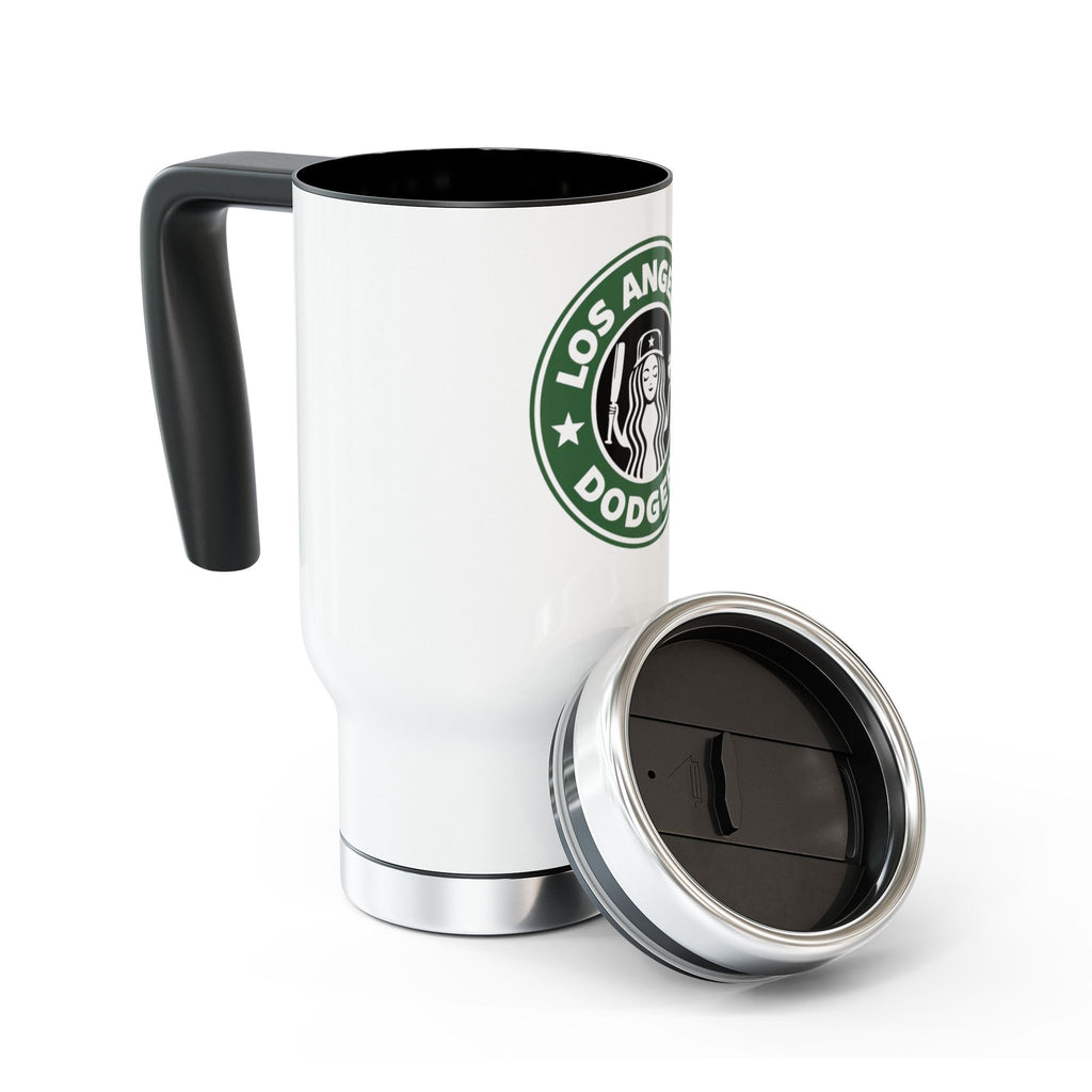 Los Angeles Baseball Stainless Steel Travel Mug with Handle, 14oz