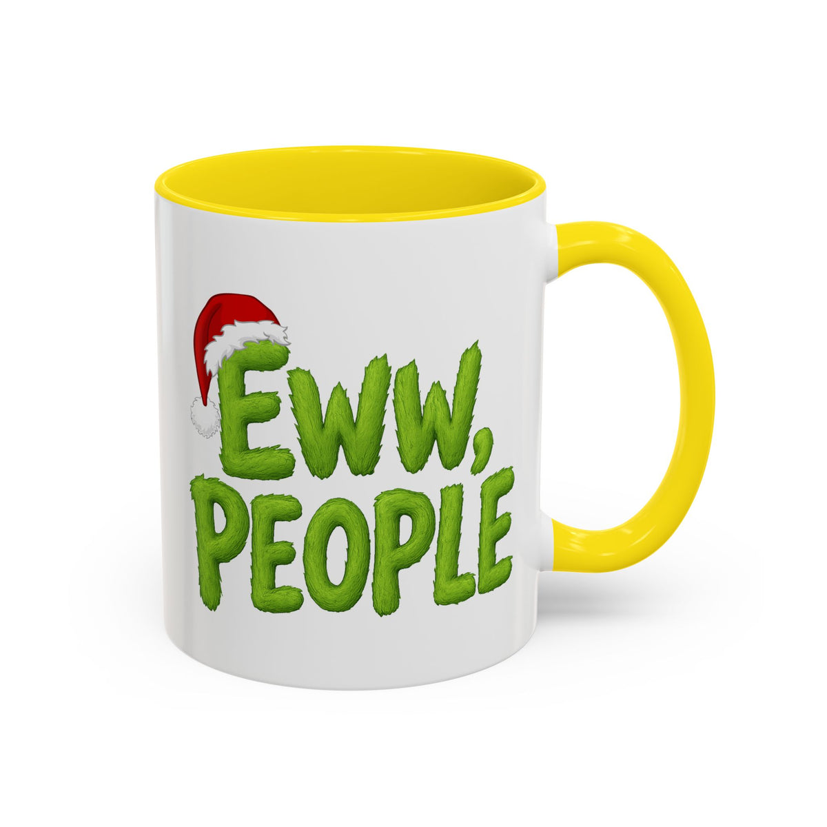 Eww People mug | Accent coffee mug, holiday Santa hat design