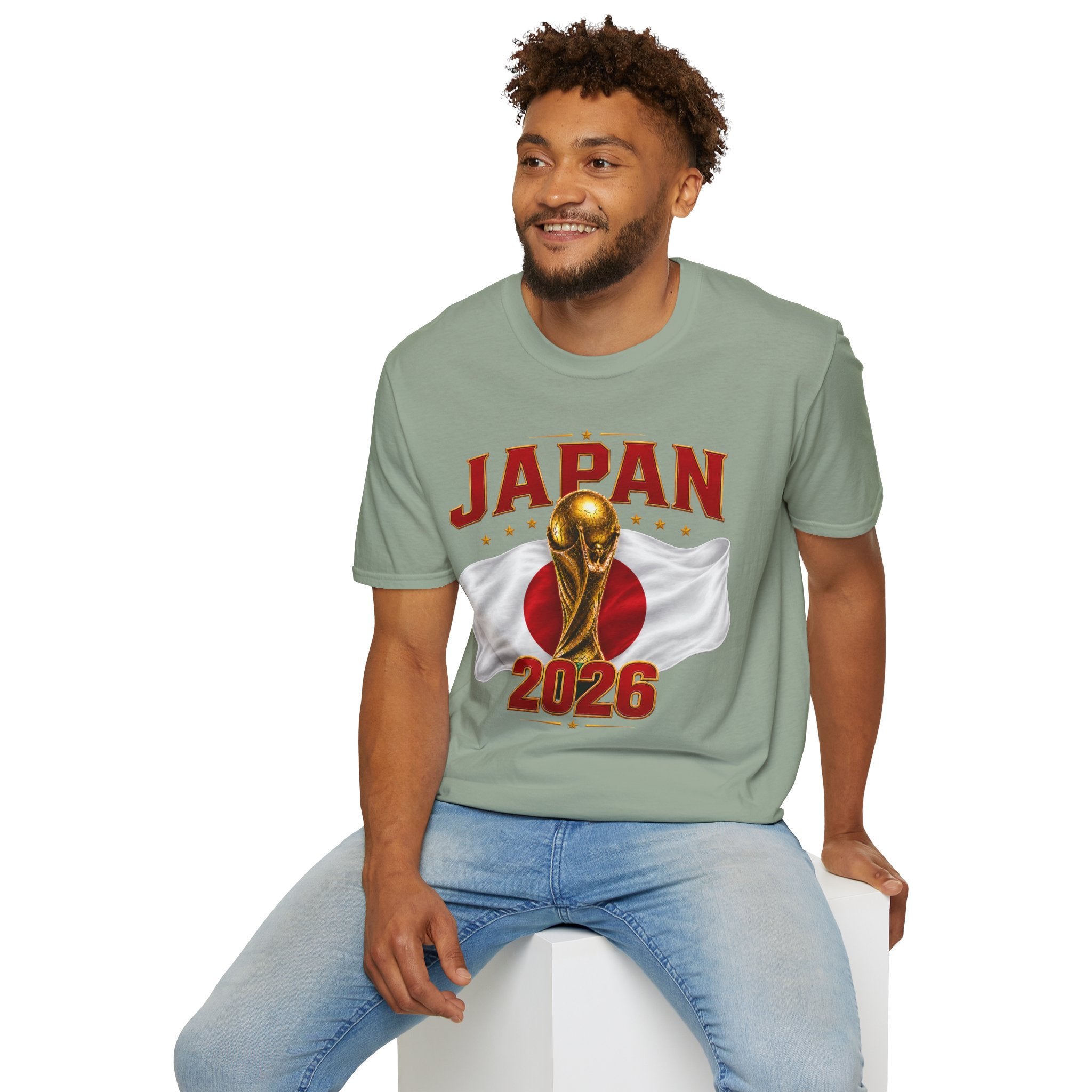 Japan 2026 World Cup T-Shirt — Golden Trophy Soccer Fan Tee