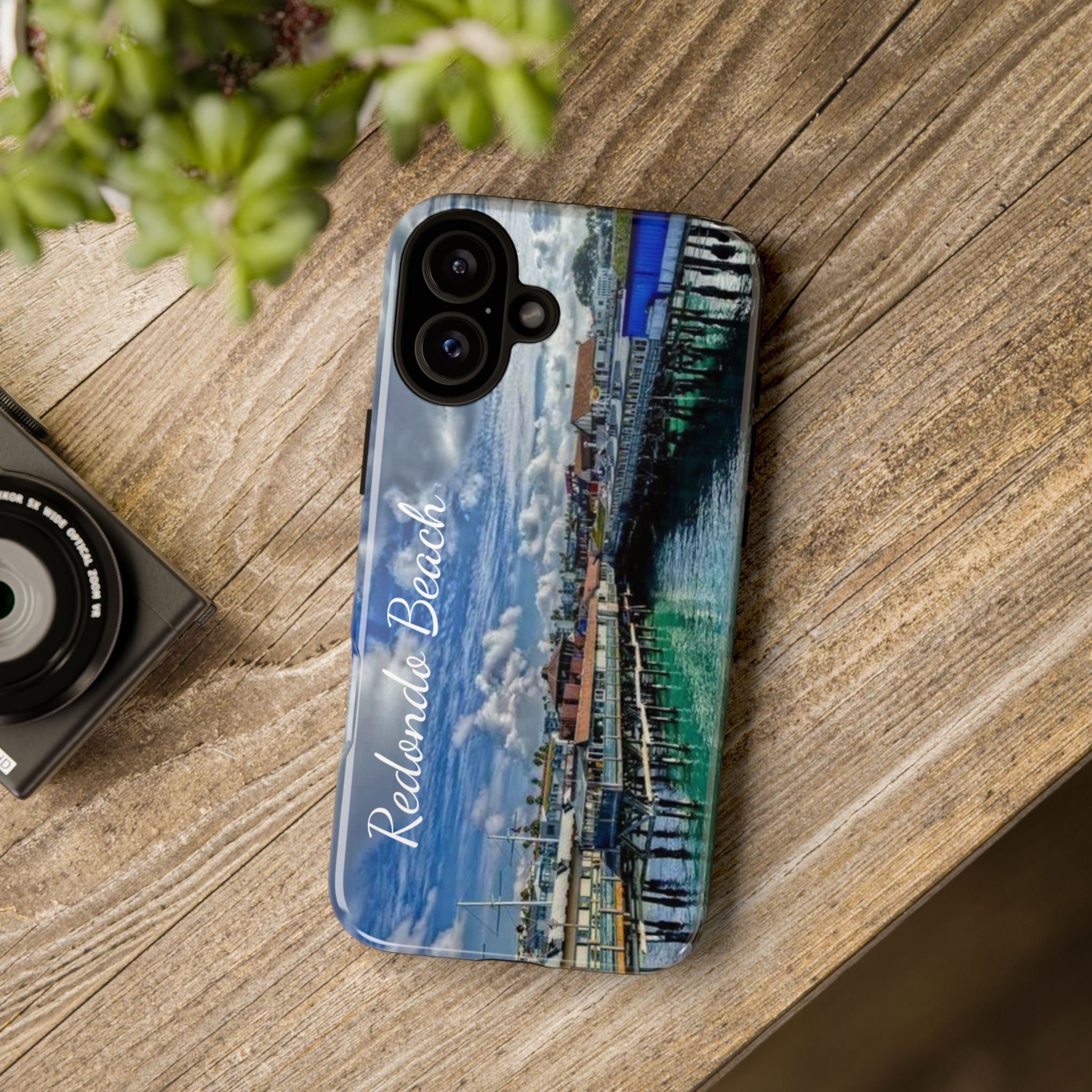 Phone Cases, Redondo Beach California King Harbor Design, Protective Covers, iPhone Accessories, Samsung Accessories, Gift for Travelers