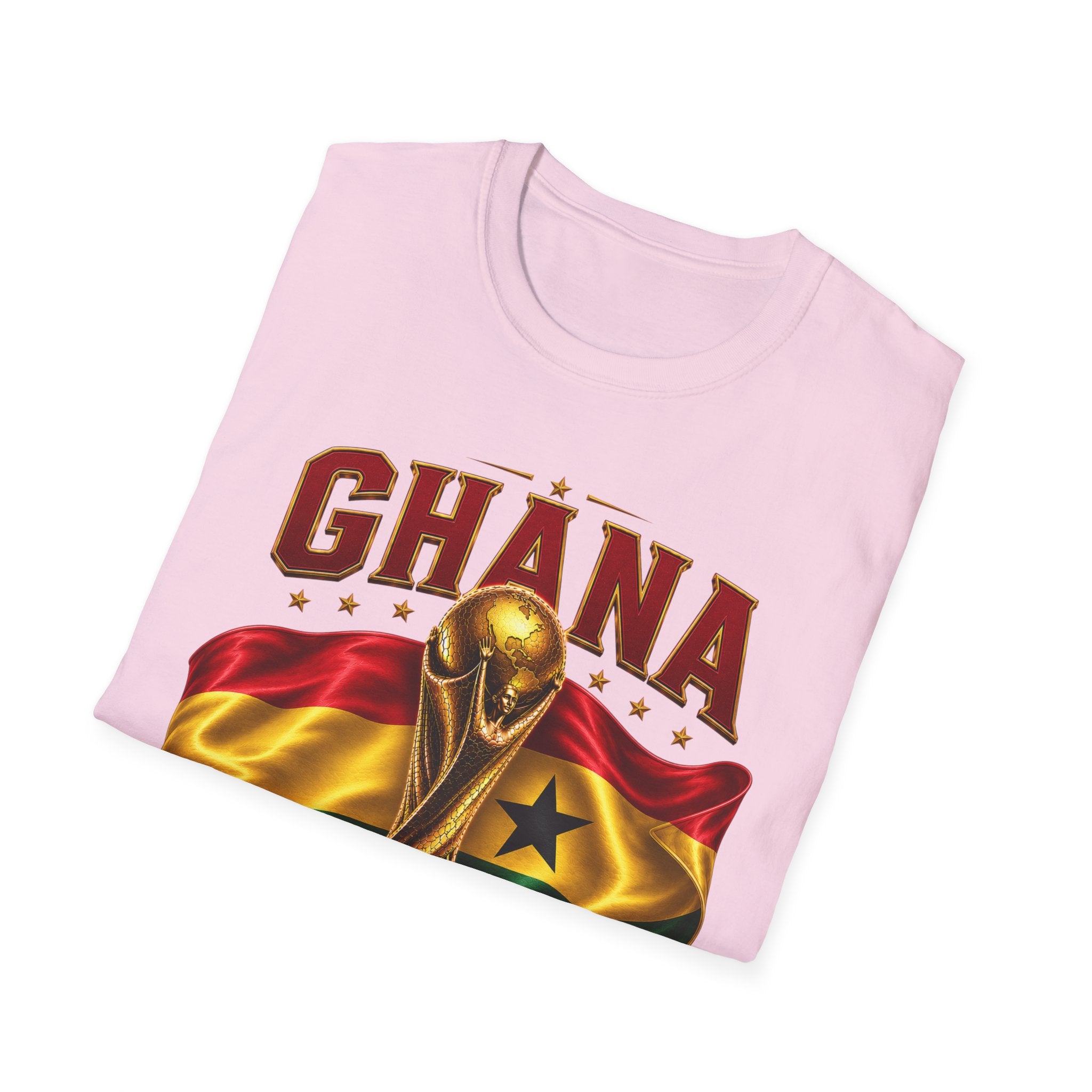 Ghana 2026 World Cup T-Shirt — Flag & Trophy Football Fan Tee