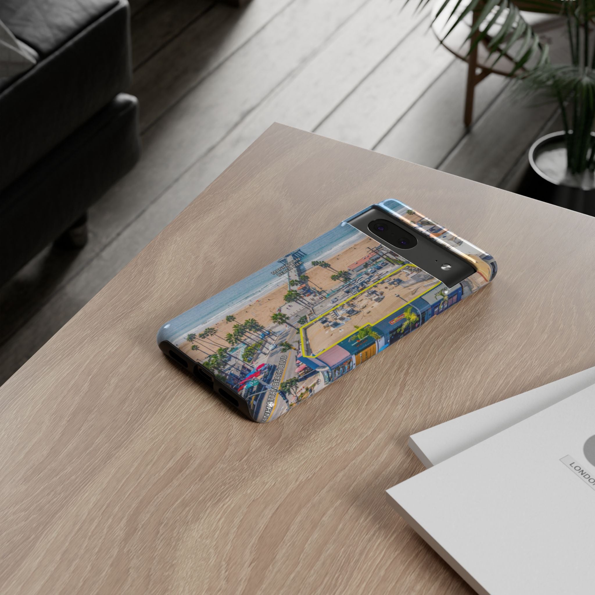 Phone Cases, Manhattan Beach California iPhone Samsung Google Tough Cases, Beach Lovers Gifts, Coastal Accessories, Ocean Phone Covers,