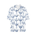 Anchors Away Nautical Women's All Over Print Hawaiian Shirt Made in USA