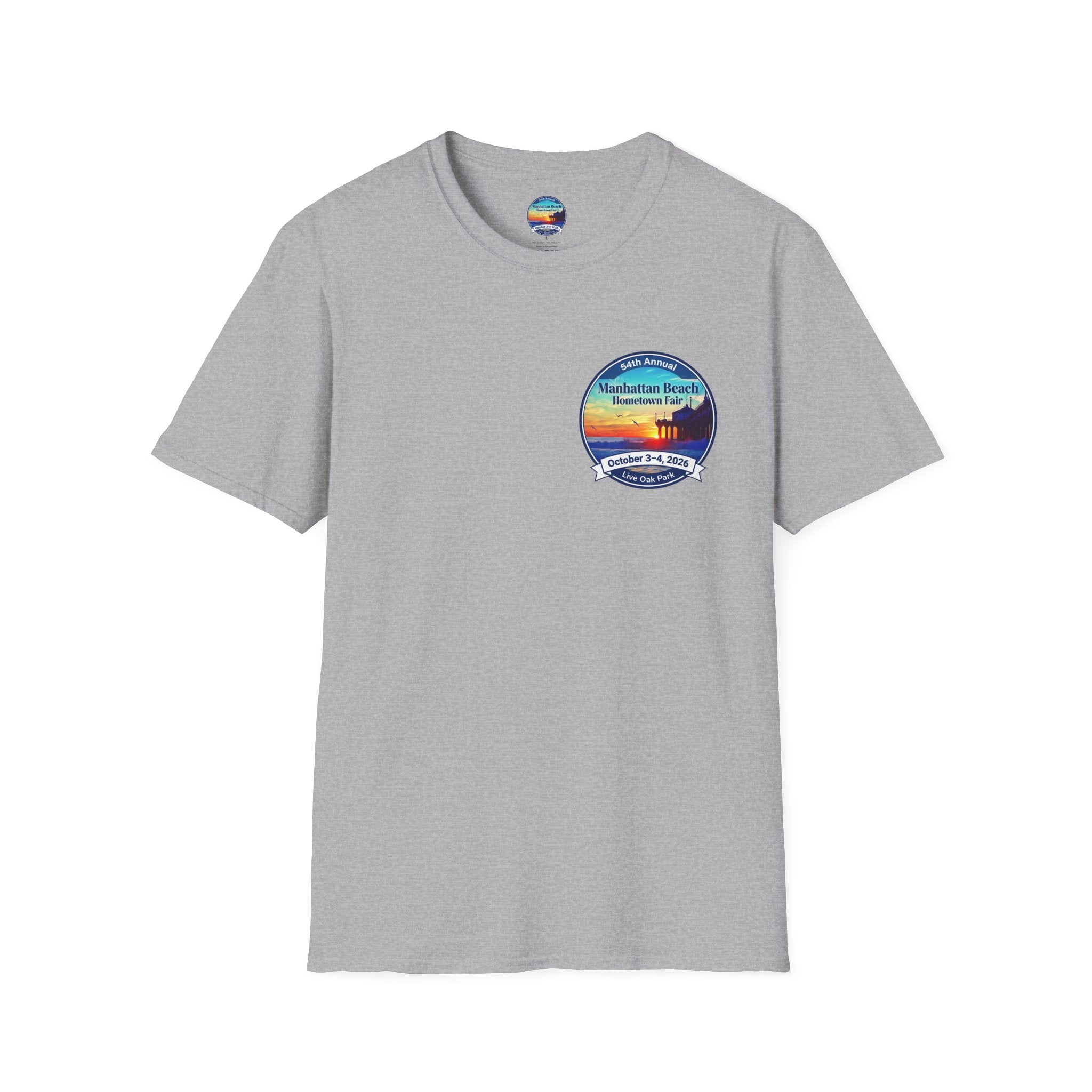 Manhattan Beach Hometown Fair T-Shirt — 54th Annual Sunset Surf Logo (Oct 3-4, 2026)