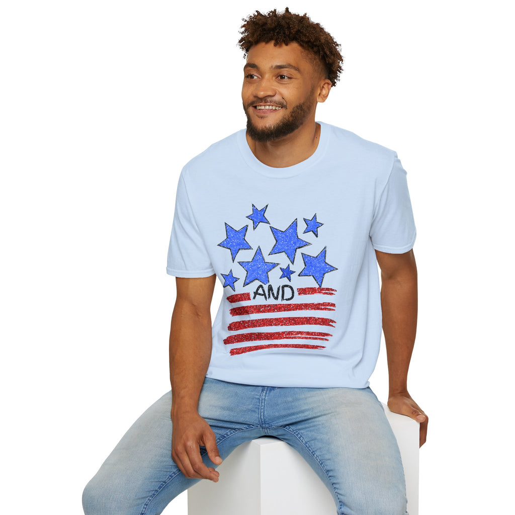 Stars and Stripes T-Shirt — Flag Graphic Patriotic Tee