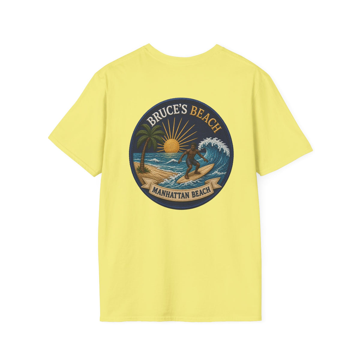 Bruce's Beach Manhattan Beach Surf Patch T-Shirt