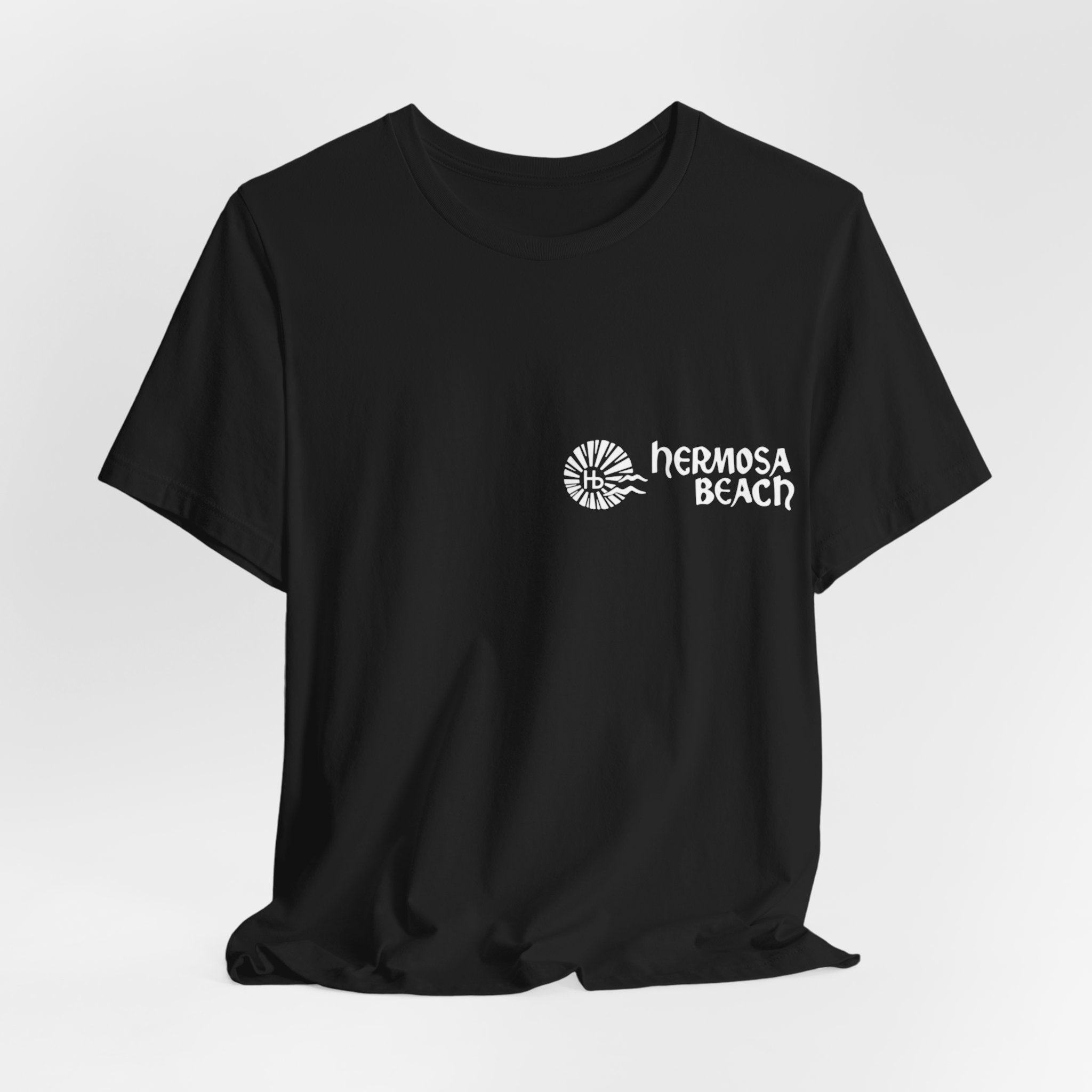 Hermosa Beach Tee — Colorful Front/Back Print Jersey T-Shirt