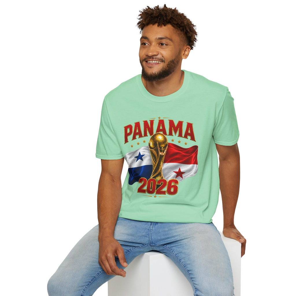 Panama 2026 World Cup T-Shirt — Panama Flag & Trophy Soccer Tee