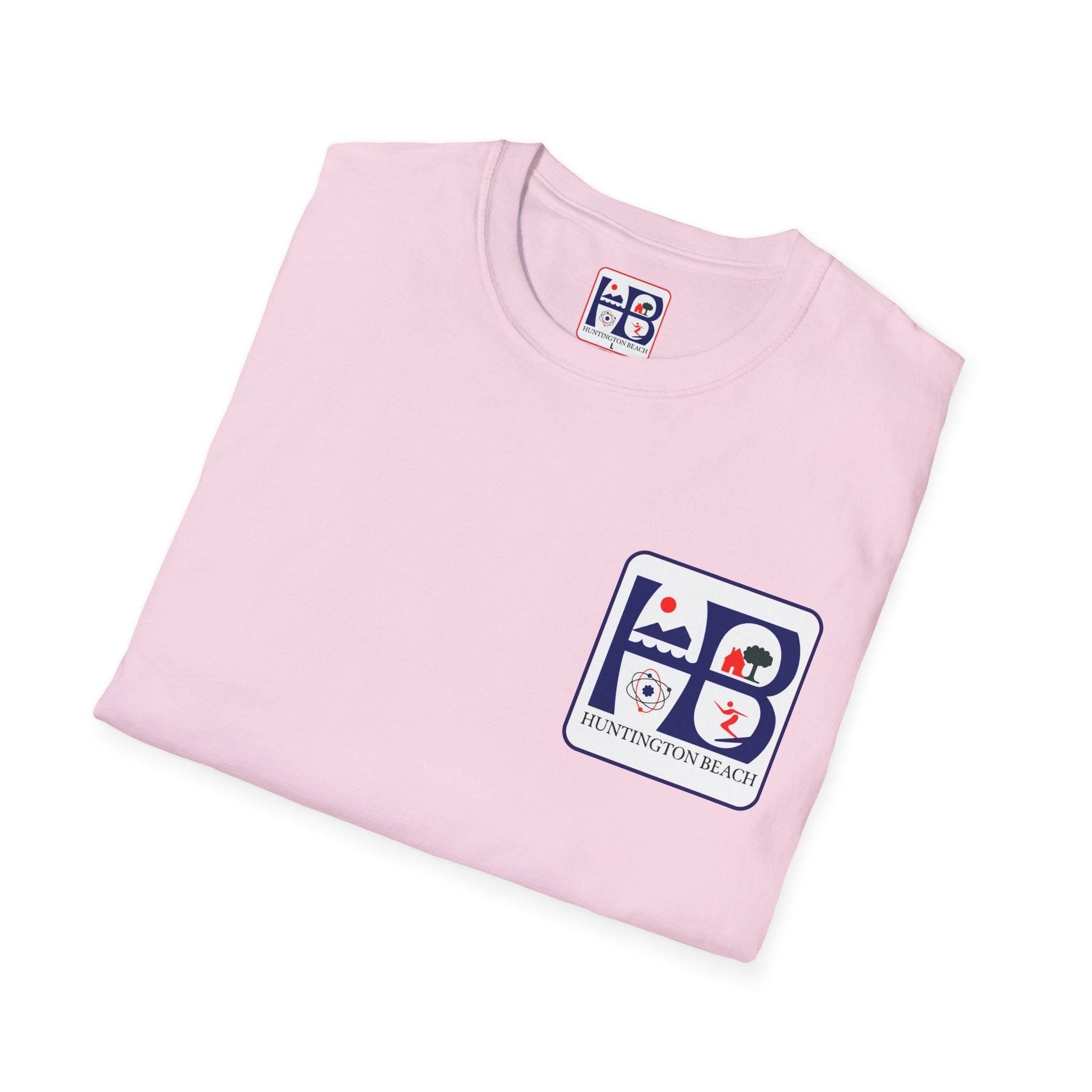 Huntington Beach Retro Logo T-Shirt — HB Surf & Sunset Tee (printed 3 side)